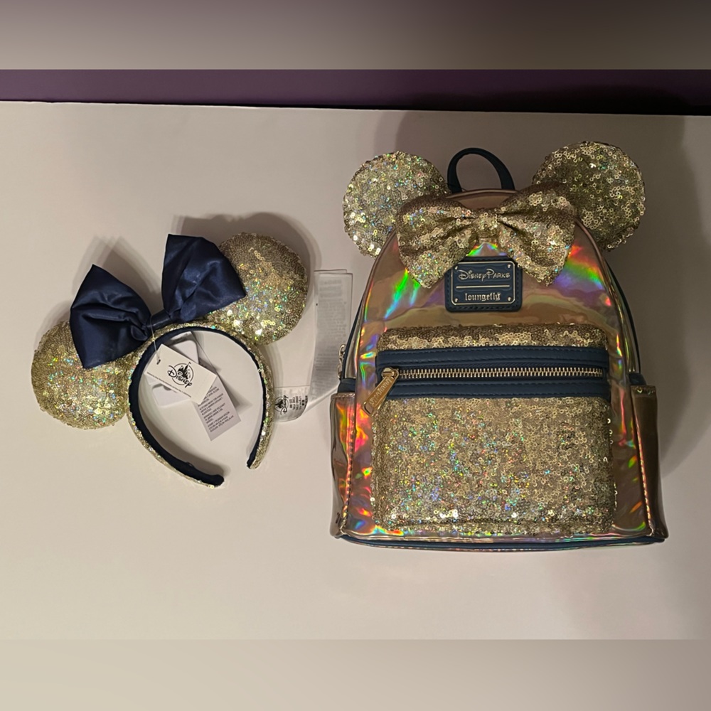 Loungefly backpack with matching ears